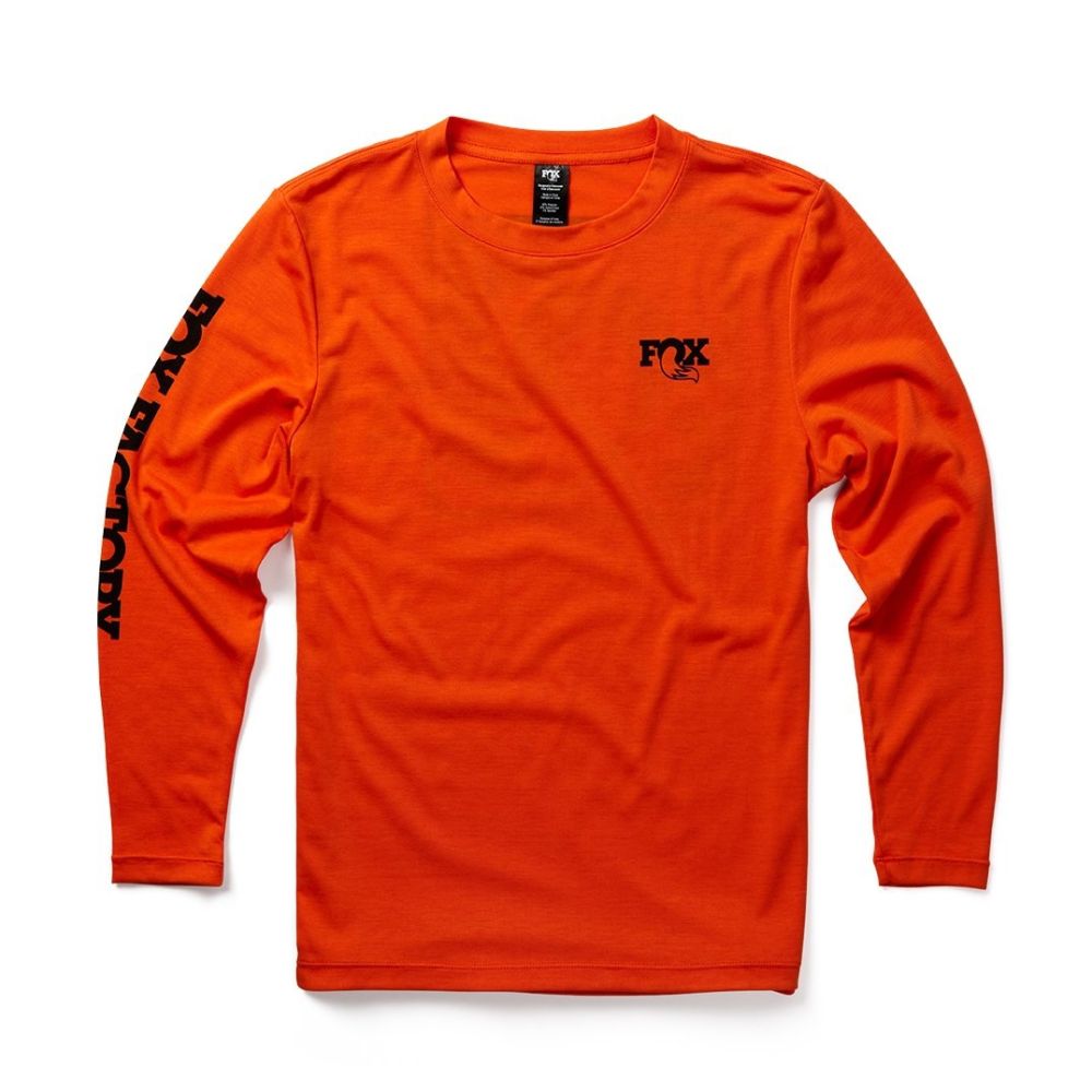 Logo Youth LS Tee Orange