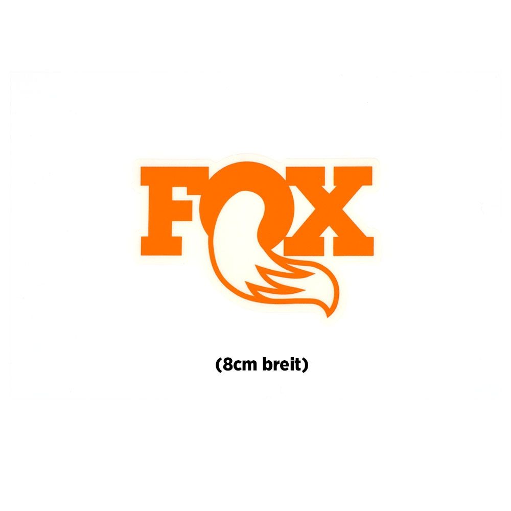 FOX Original Logo Promo Decal 3" Orange