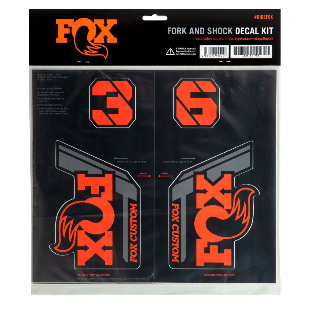 FOX Decal 2021 AM Custom, Fork and Shock Kit