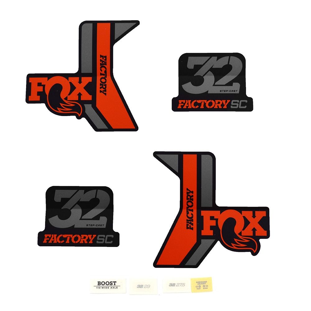 Decal Kit: 2017 32 SC Factory Orange Matte Blk Bkgrnd