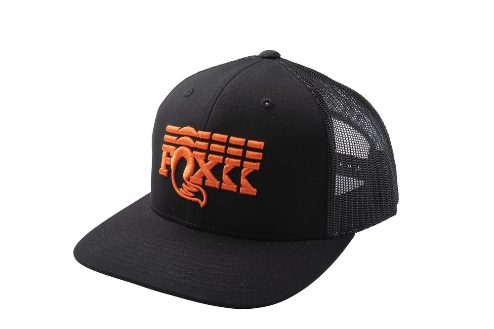 Stacked Flat Brim Trucker Hat