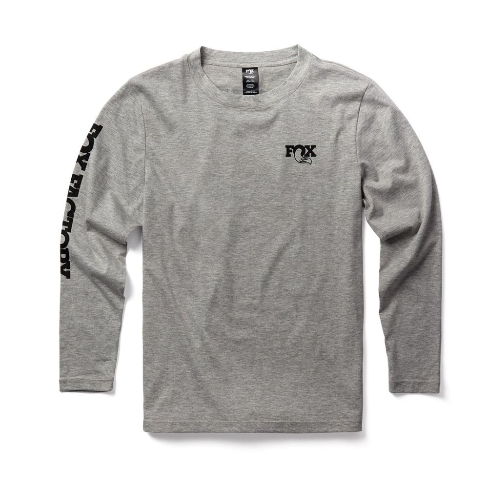 Logo Youth LS Tee Grey