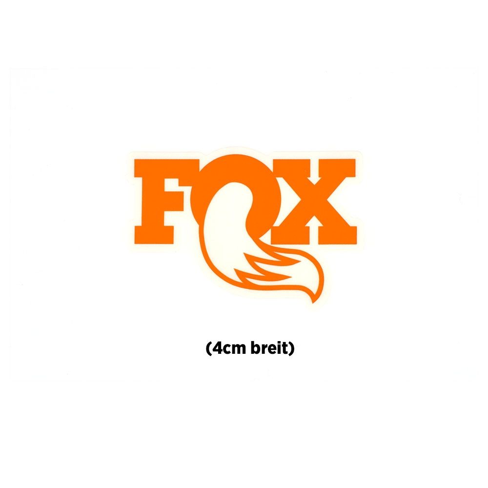 FOX Original Logo Promo Decal 1,5" Orange