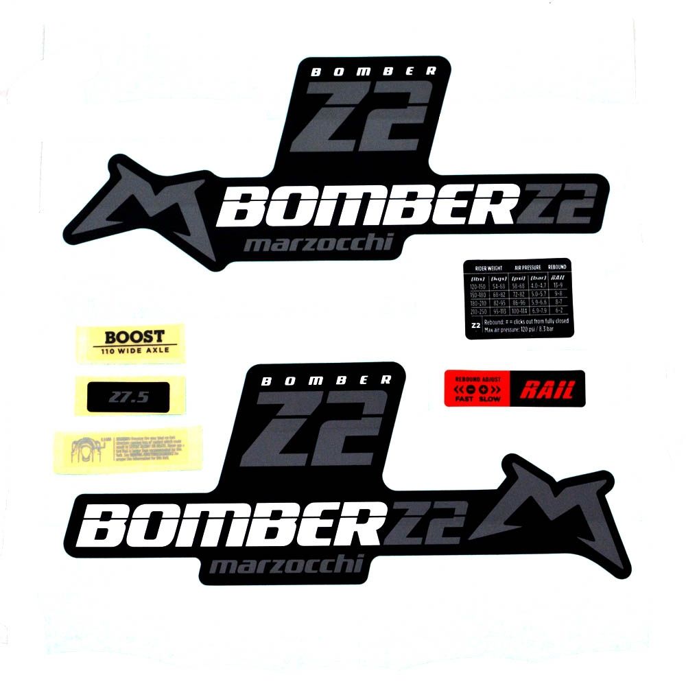 Decal Kit: Marzocchi 2020 Z2 Std/Matte Blk