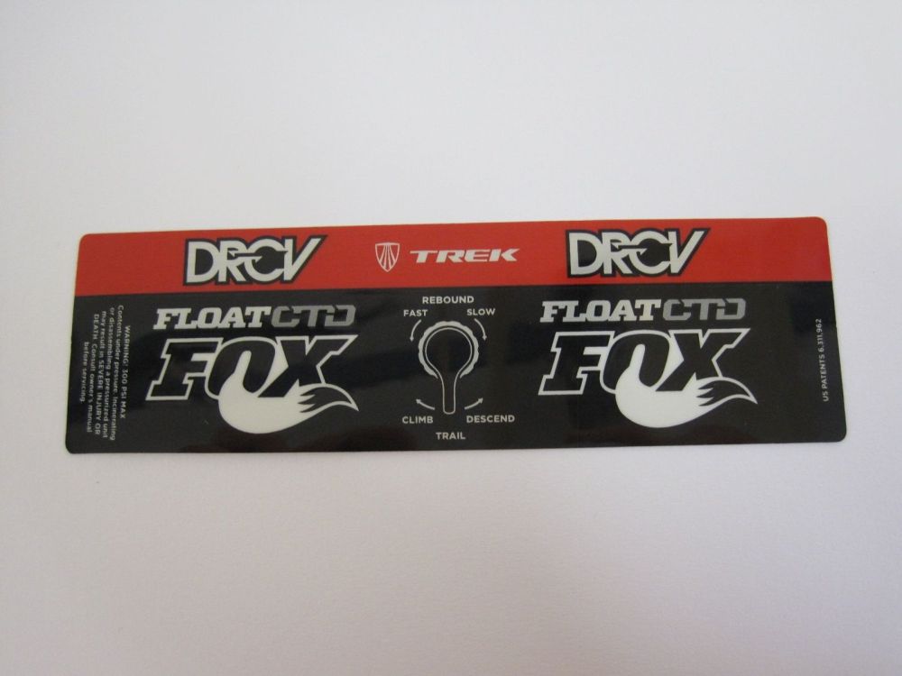 2015 Decal: FLOAT DrCV CTD Blk/Wht/Red (2.25+)